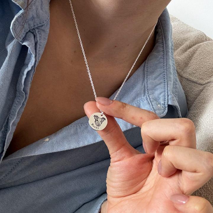 Personalizovaný náhrdelník s portrétom domáceho maznáčika