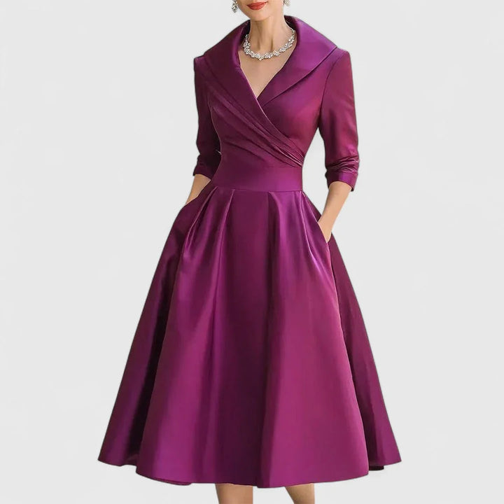 Rosalie | Elegantné midi šaty s jemným leskom