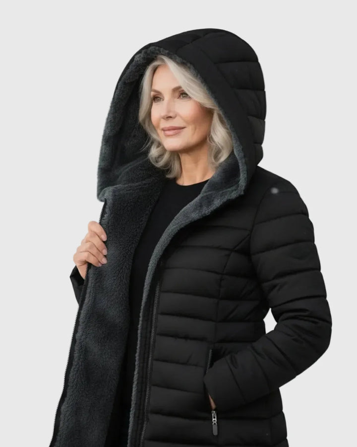Clair - Puffer kabát s fleecovou podšívkou
