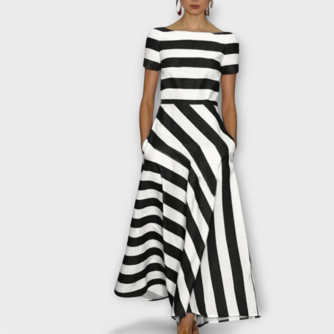 Janell - ｜pruhované Maxikleid