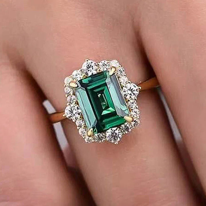 Kráľovský smaragd - Elegantný prsteň