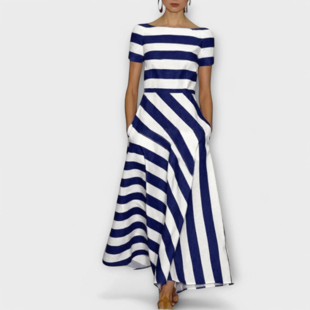 Janell - ｜pruhované Maxikleid