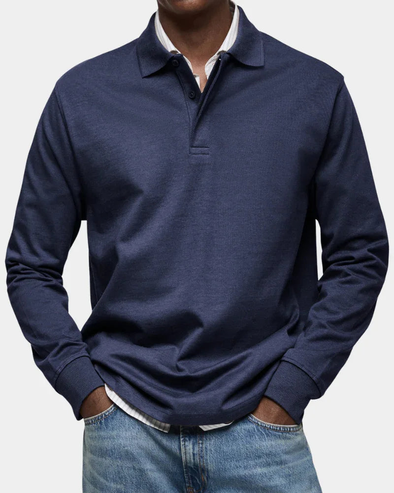 Lucca | Premium Polo s dlhým rukávom - Italská trieda a pohodlie