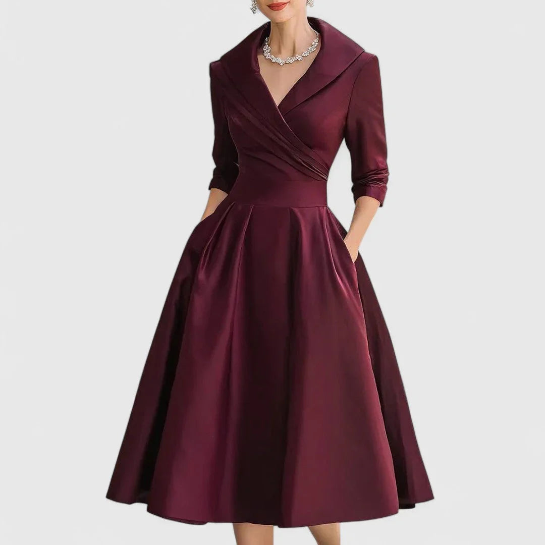 Rosalie | Elegantné midi šaty s jemným leskom