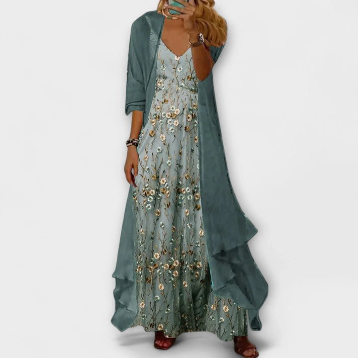 MaraGita  ｜ Maxidress s bundou (2-dielna sada)