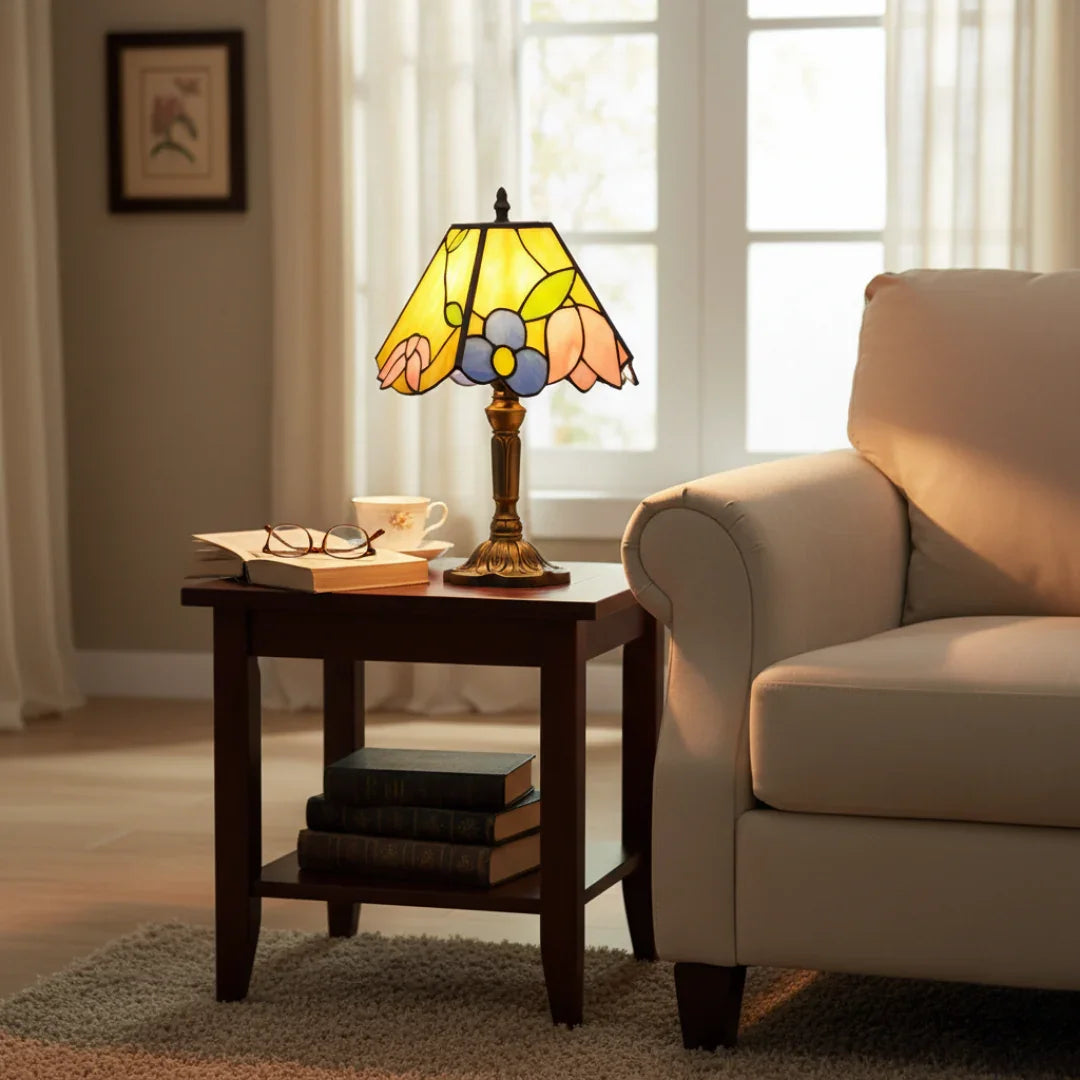 FLORINA | Farebná sklenená kvetinová lampa