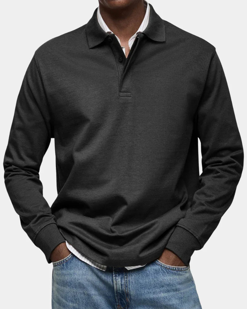 Lucca | Premium Polo s dlhým rukávom - Italská trieda a pohodlie