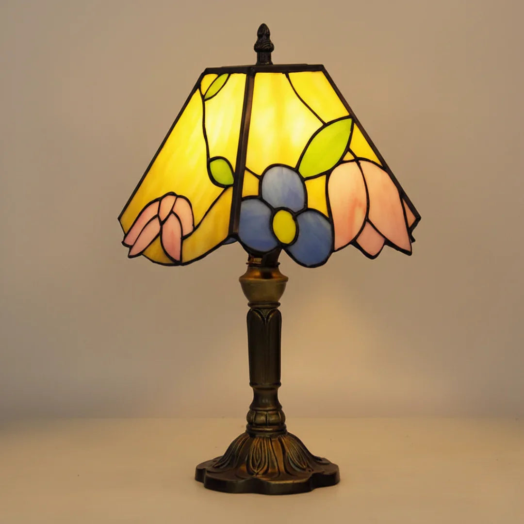 FLORINA | Farebná sklenená kvetinová lampa