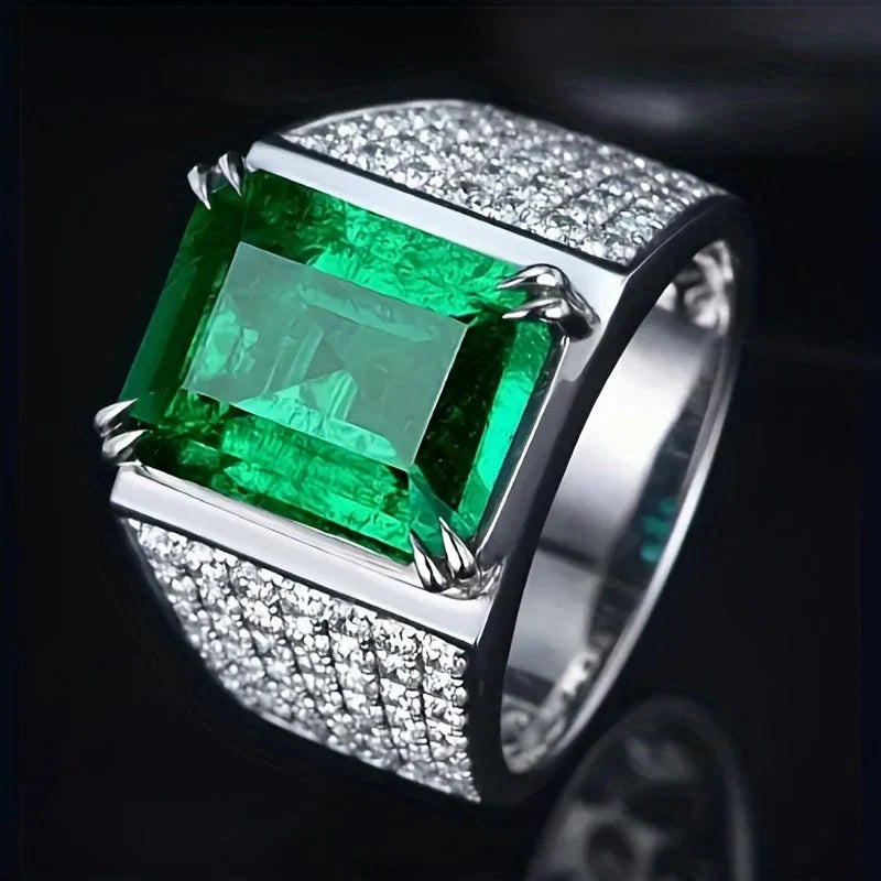 Prsteň Elsa zo smaragdu a diamantov