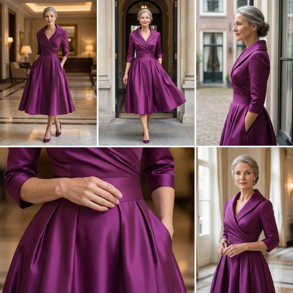 Rosalie | Elegantné midi šaty s jemným leskom
