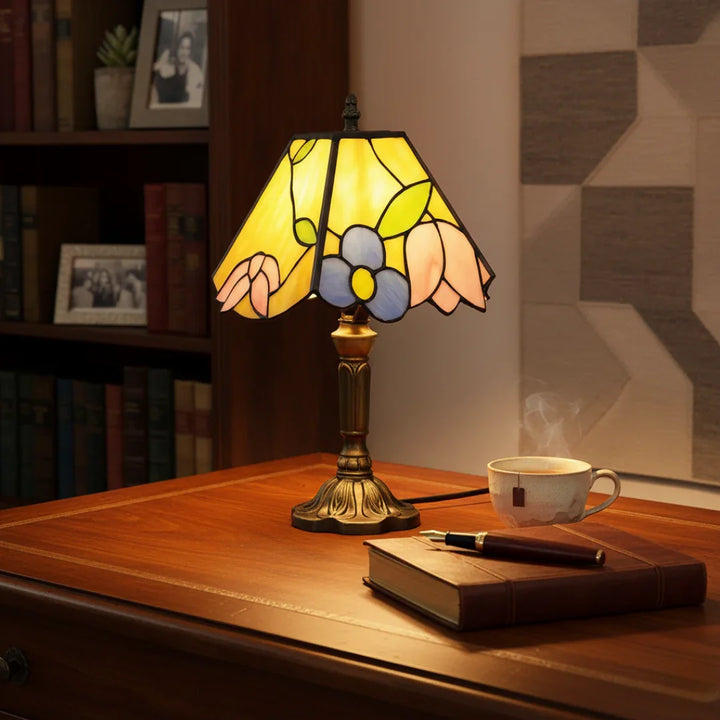 FLORINA | Farebná sklenená kvetinová lampa