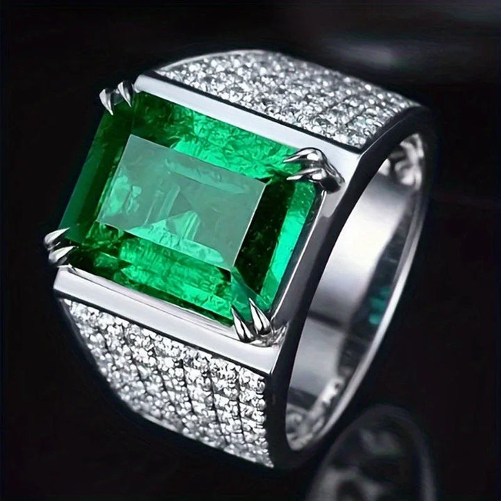 Prsteň Elsa zo smaragdu a diamantov
