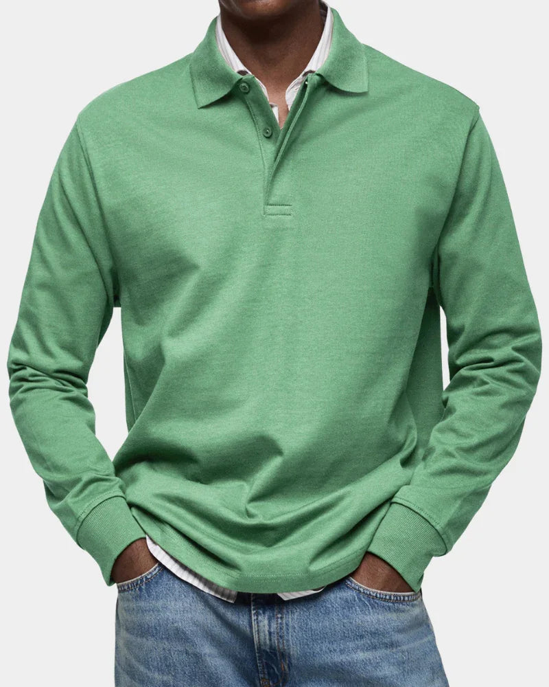 Lucca | Premium Polo s dlhým rukávom - Italská trieda a pohodlie