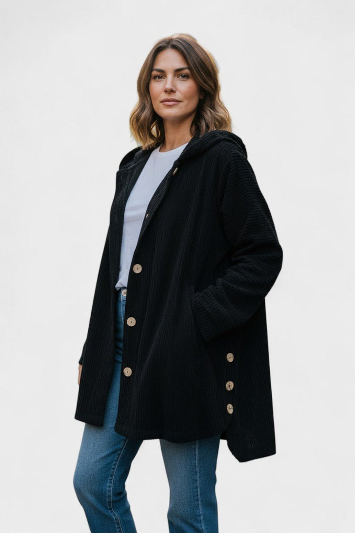 Amalie  | Elegantný velúrový kabát v luxusnom dizajne