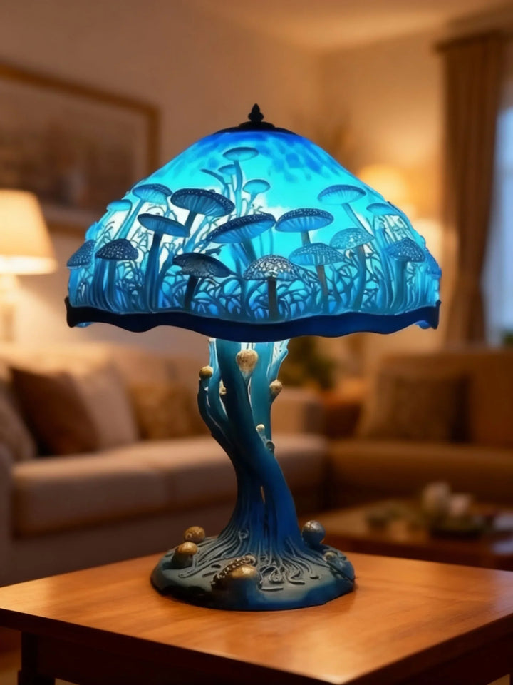 BLUEAURA | Modrá stolová lampa s mystickým nádychom