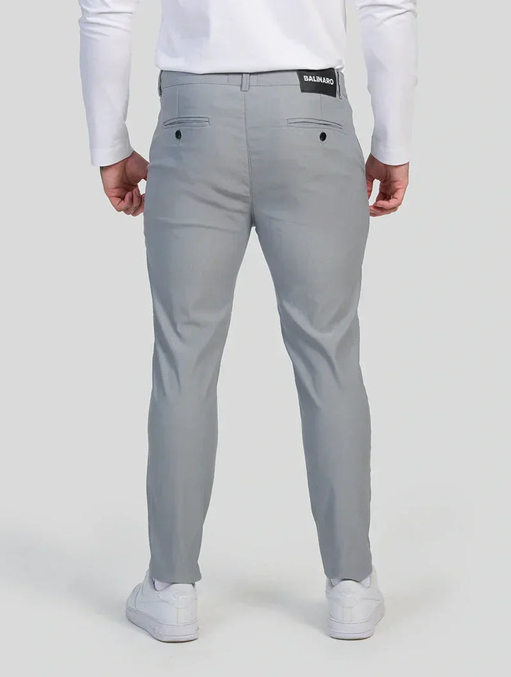 Felix pánske slim-fit strečové nohavice - svetlosivé