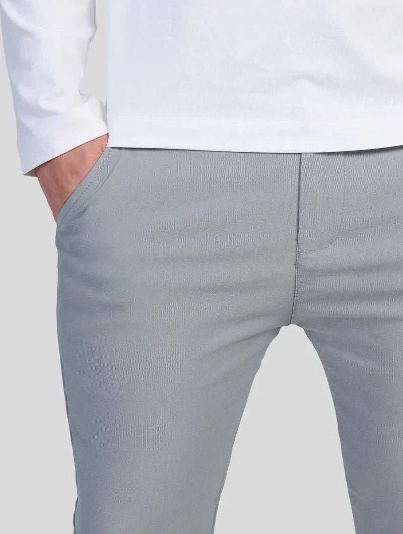 Felix pánske slim-fit strečové nohavice - svetlosivé