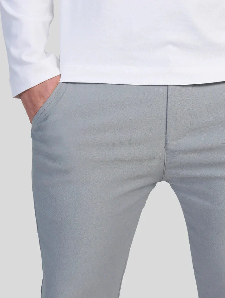 Felix pánske slim-fit strečové nohavice - svetlosivé