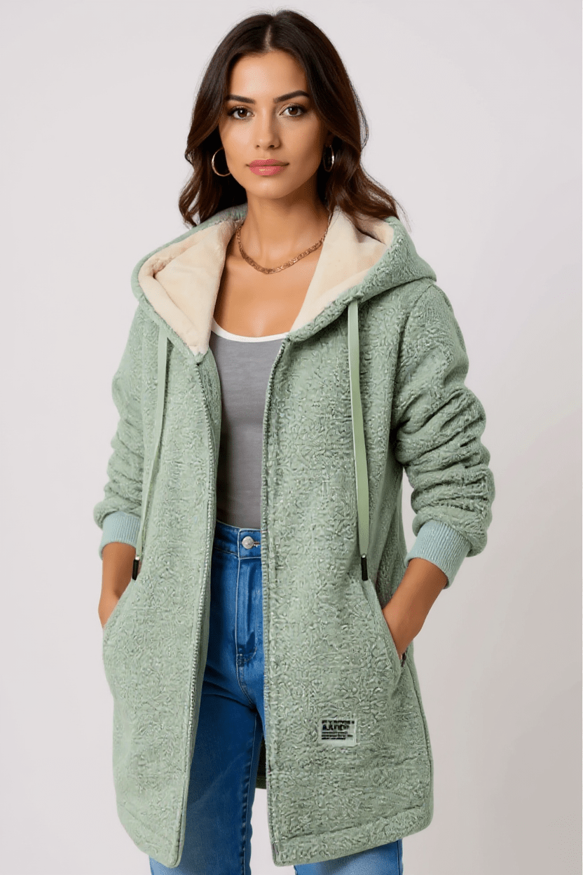 Birgitta  | Elegantná fleece bunda so severským dizajnom