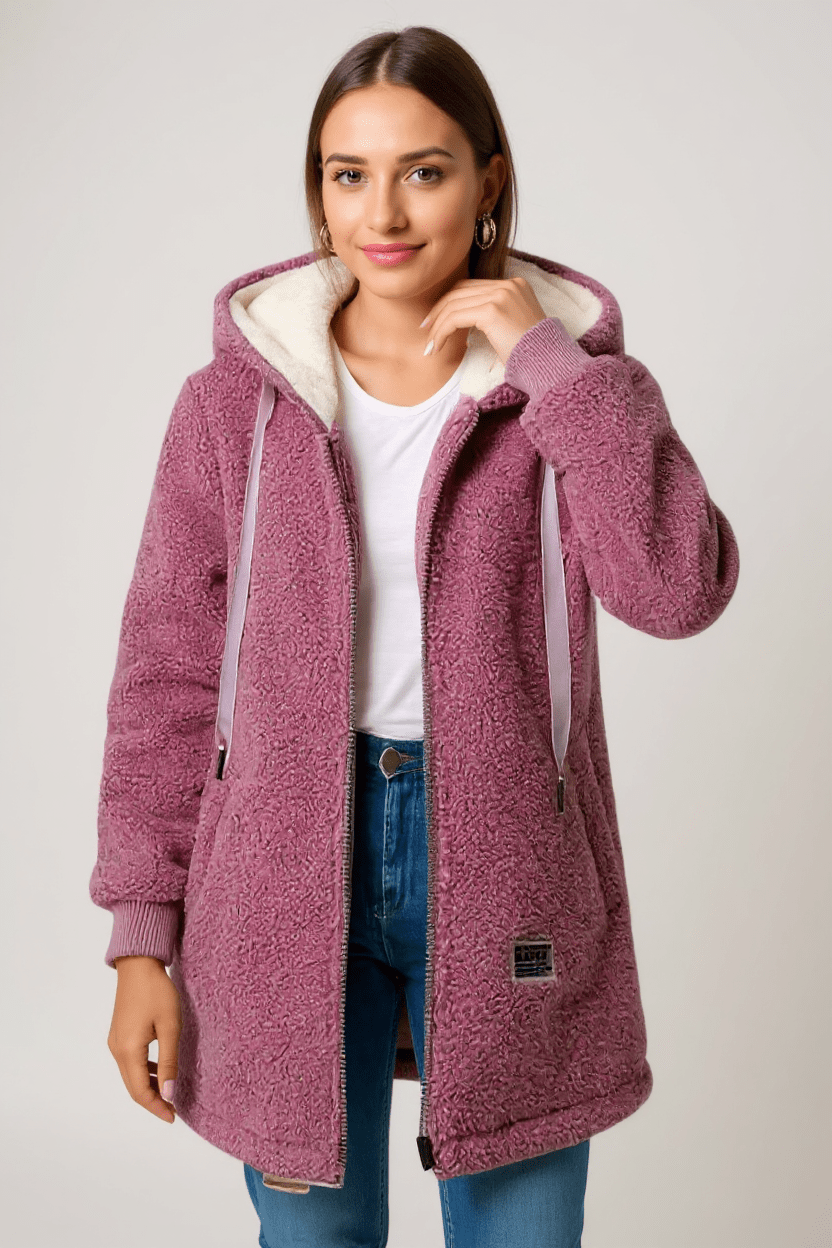 Birgitta  | Elegantná fleece bunda so severským dizajnom