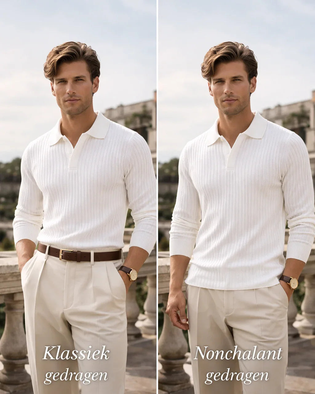 Benjamin | Polo s otvoreným golierom