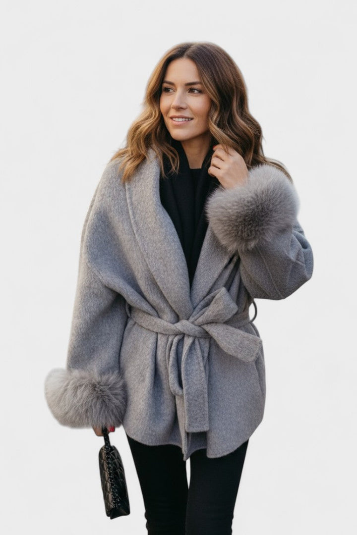 Dagmar™ | Elegantný kabát s ekologickou kožušinou