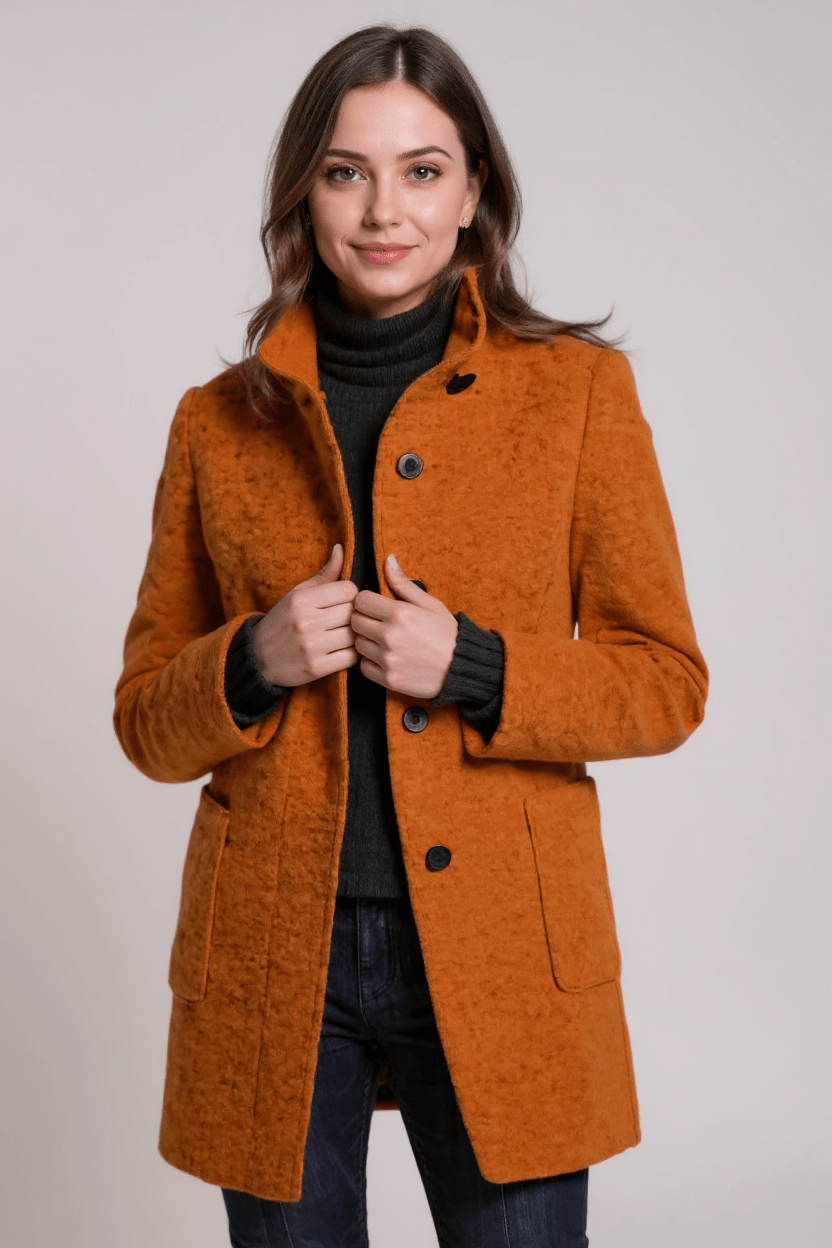 Fiora  | Elegantný kabát s nordickým dizajnom