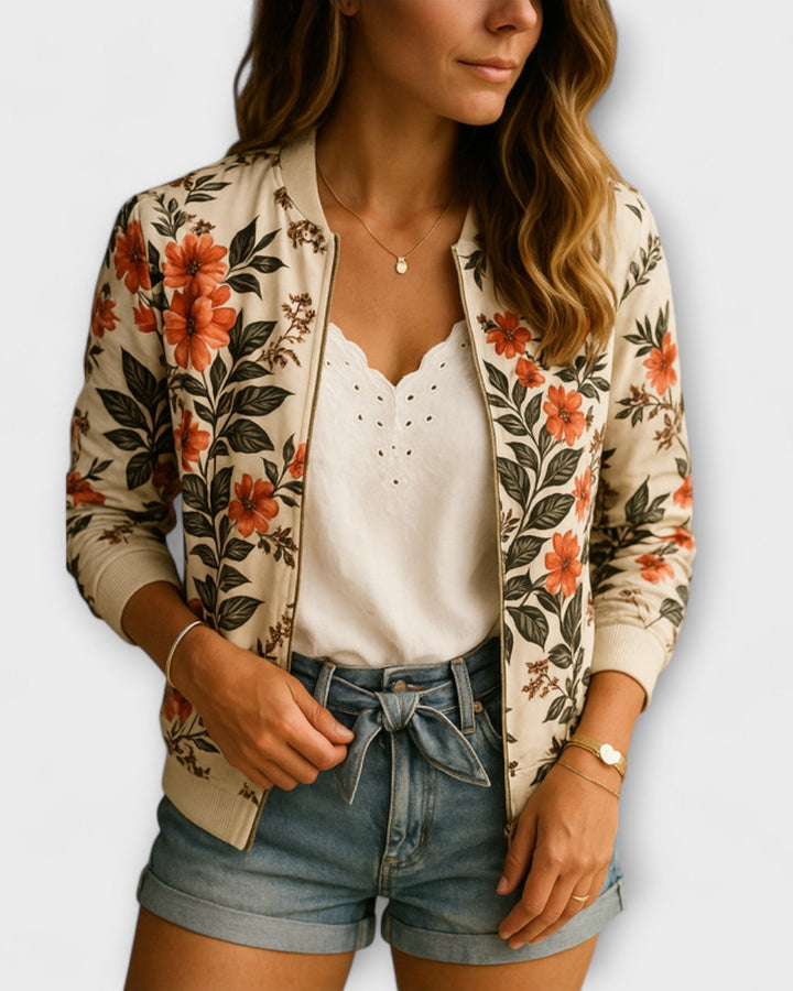 Henriette | Casaco bomber com flores