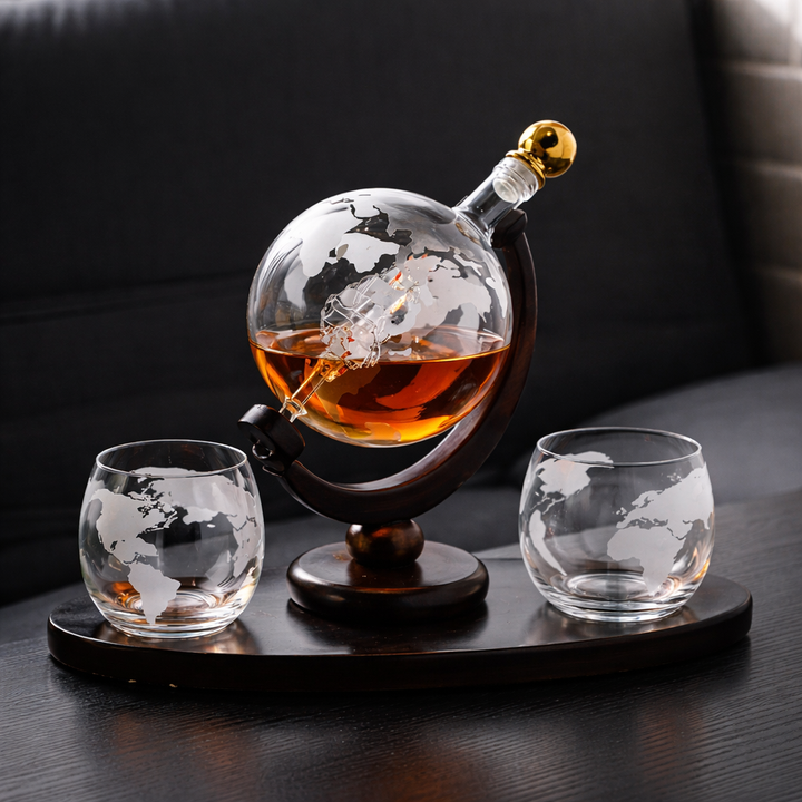 Domáce whisky + 2 poháre - Edícia Mapa sveta