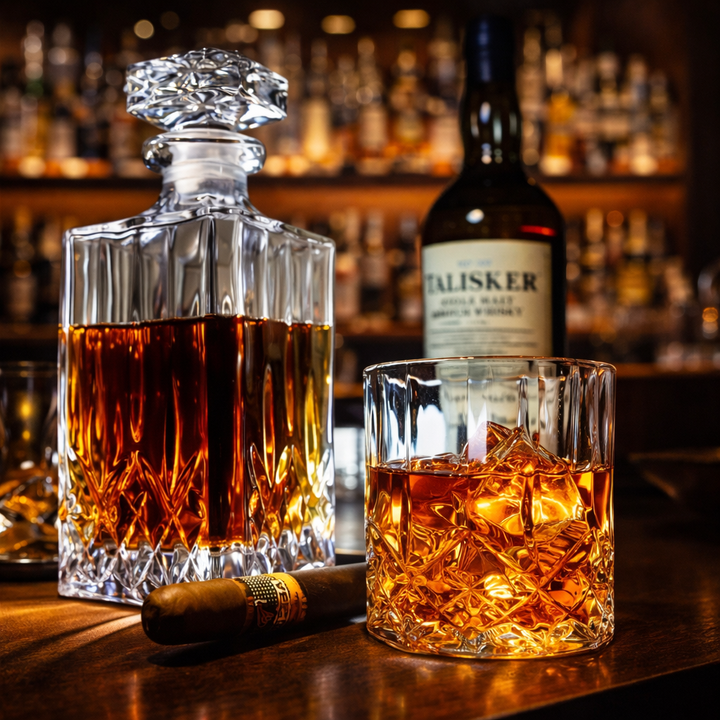 Domáce whisky - Sada fľaše a pohárov