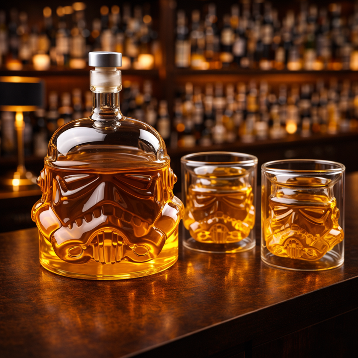 Domáce whisky – Sada fľaše a pohárov