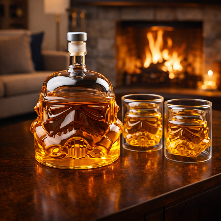 Domáce whisky – Sada fľaše a pohárov