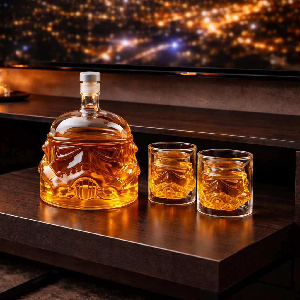 Domáce whisky – Sada fľaše a pohárov