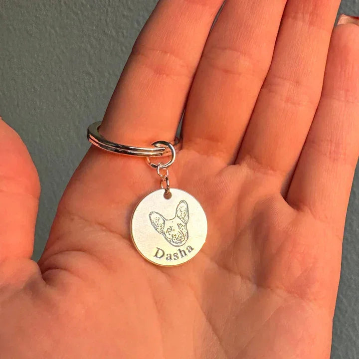 Personalizovaná kľúčenka s tvárou domáceho maznáčika