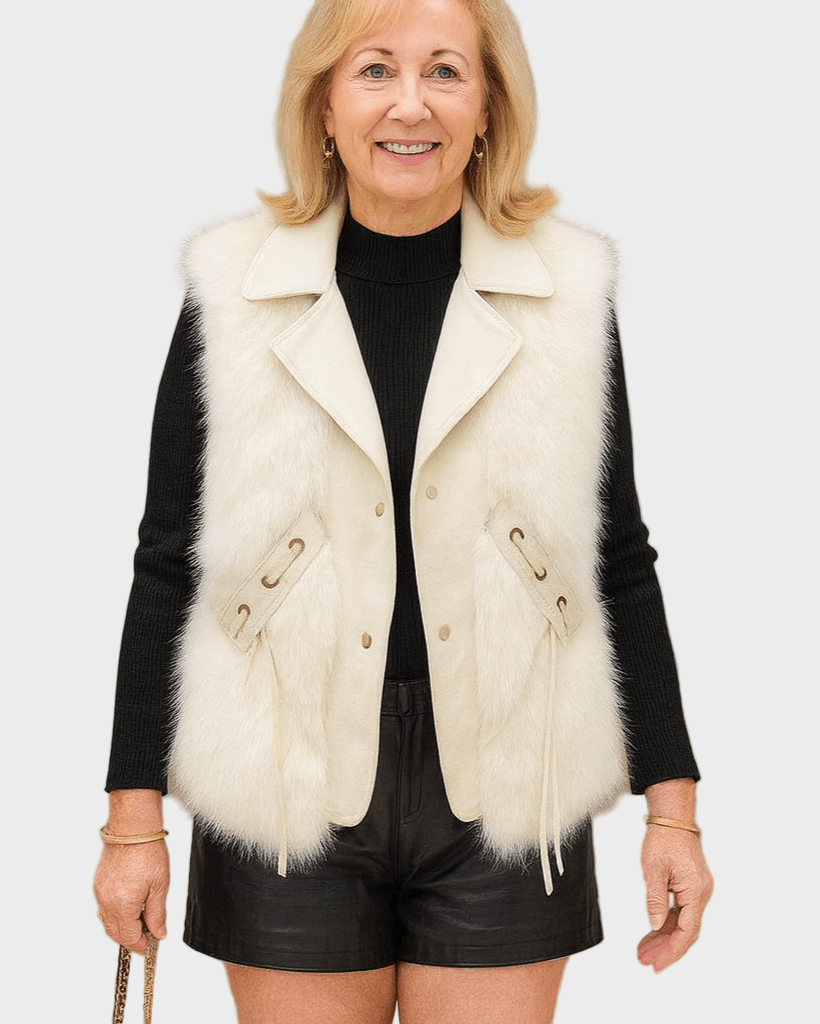 Katrine | Colete de couro elegante