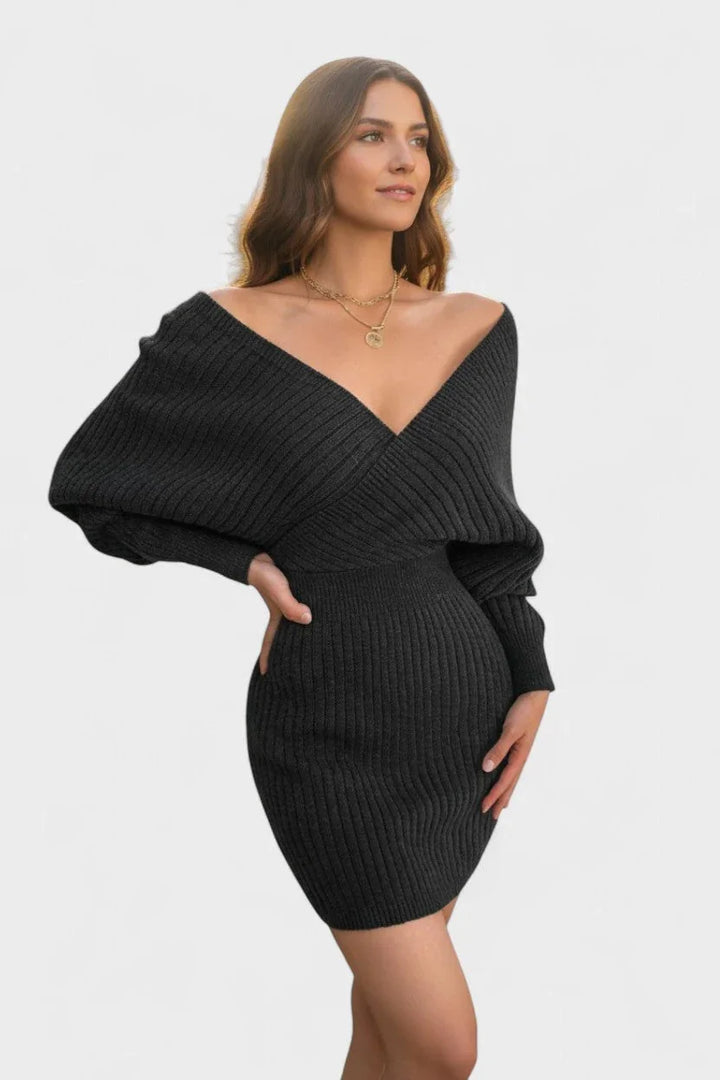 Klara  | Elegantné šaty typu envelope s výstrihom do V