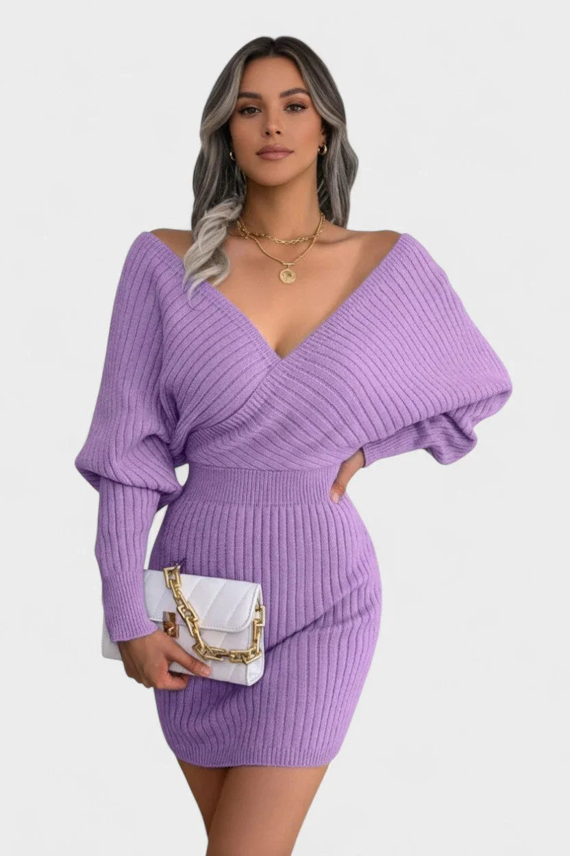 Klara  | Elegantné šaty typu envelope s výstrihom do V