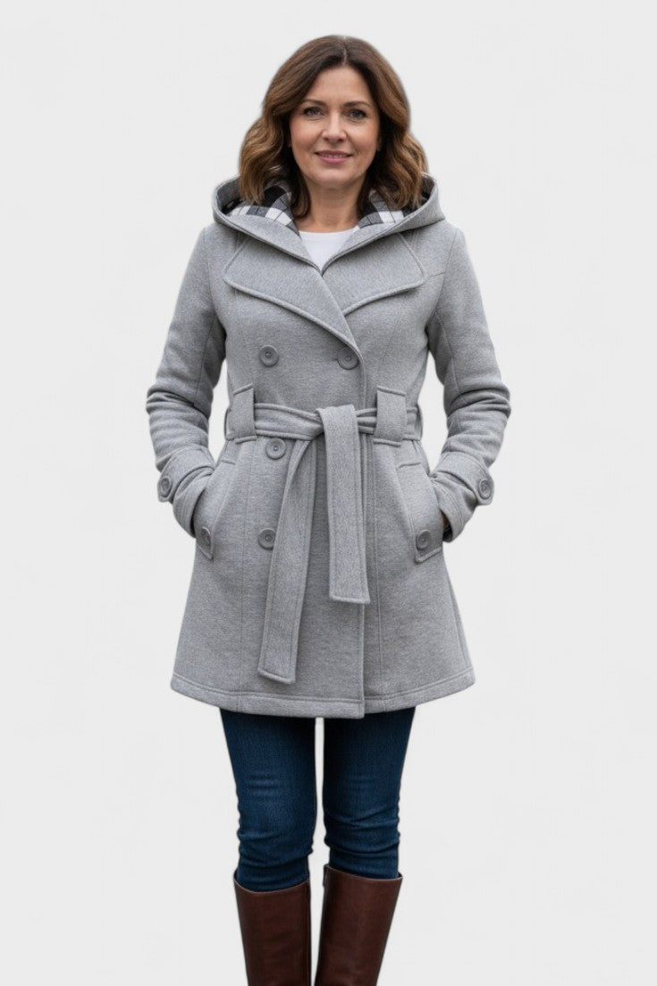 Leona  | Elegantný dvojradový kabát