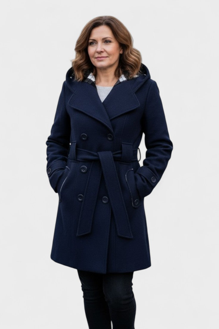 Leona  | Elegantný dvojradový kabát