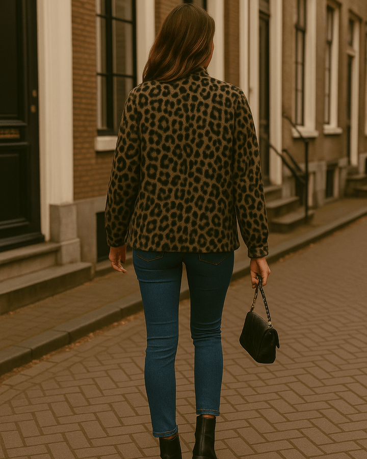Leona | Casaco Bomber de Leopardo