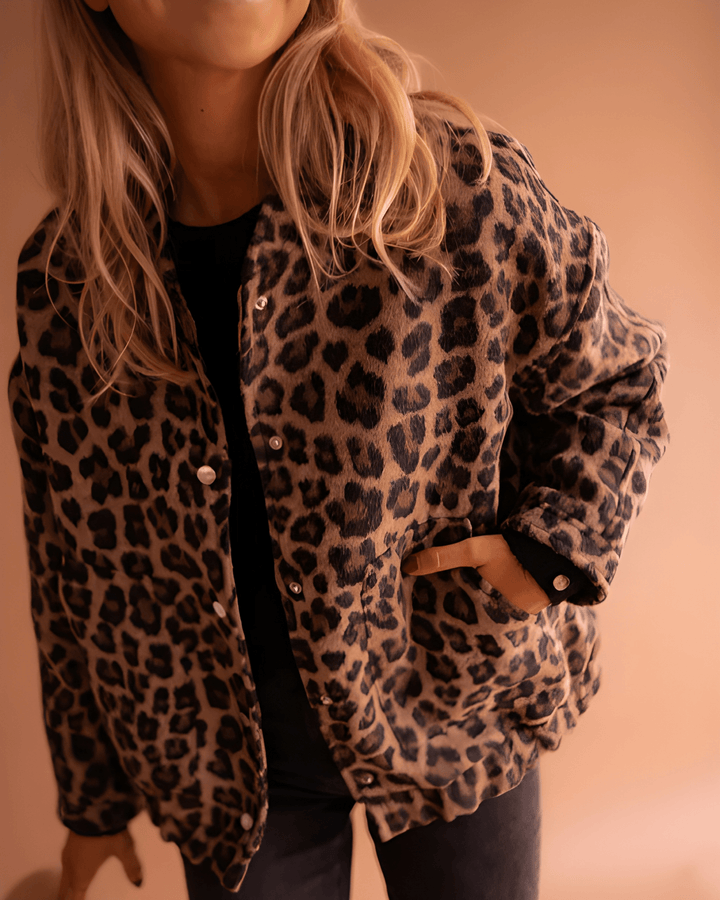 Leona | Casaco Bomber de Leopardo