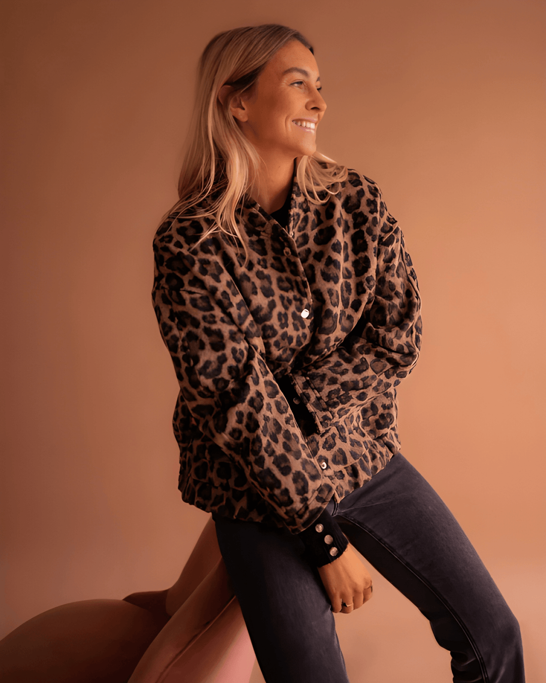 Leona | Casaco Bomber de Leopardo