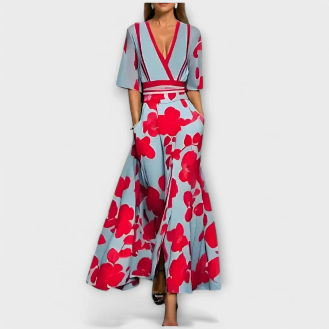 Elise   ｜Elegantné kvetinové etuikové šaty