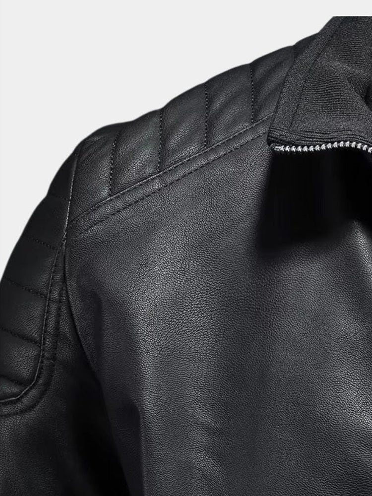 Luca™ | Krížená kožená bunda