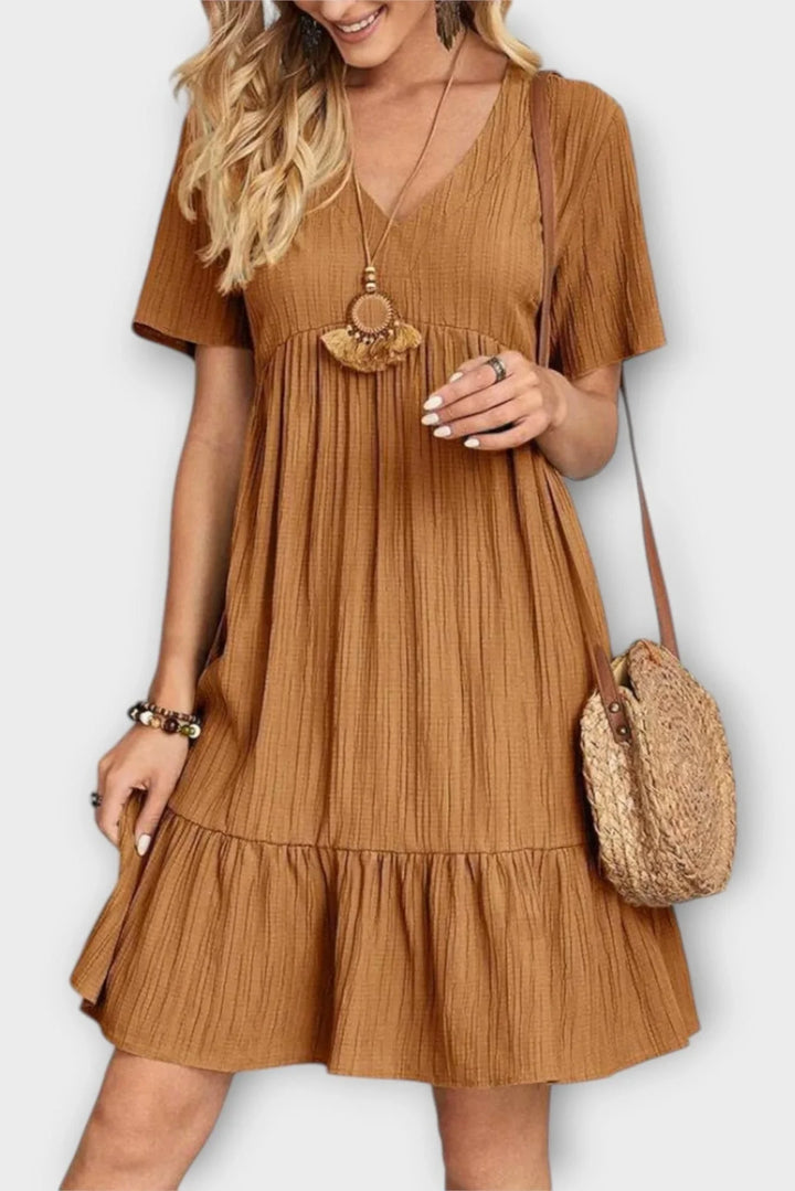 Mariana | Boho fialové letné šaty