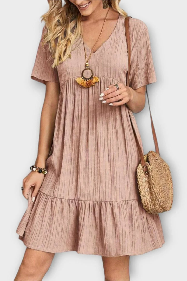 Mariana | Boho fialové letné šaty