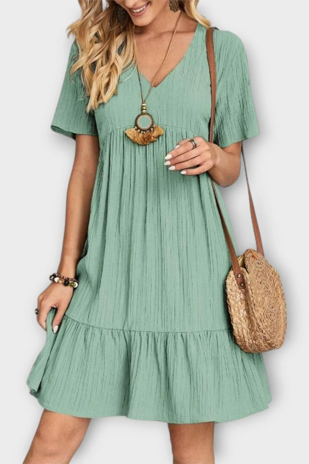 Mariana | Boho fialové letné šaty