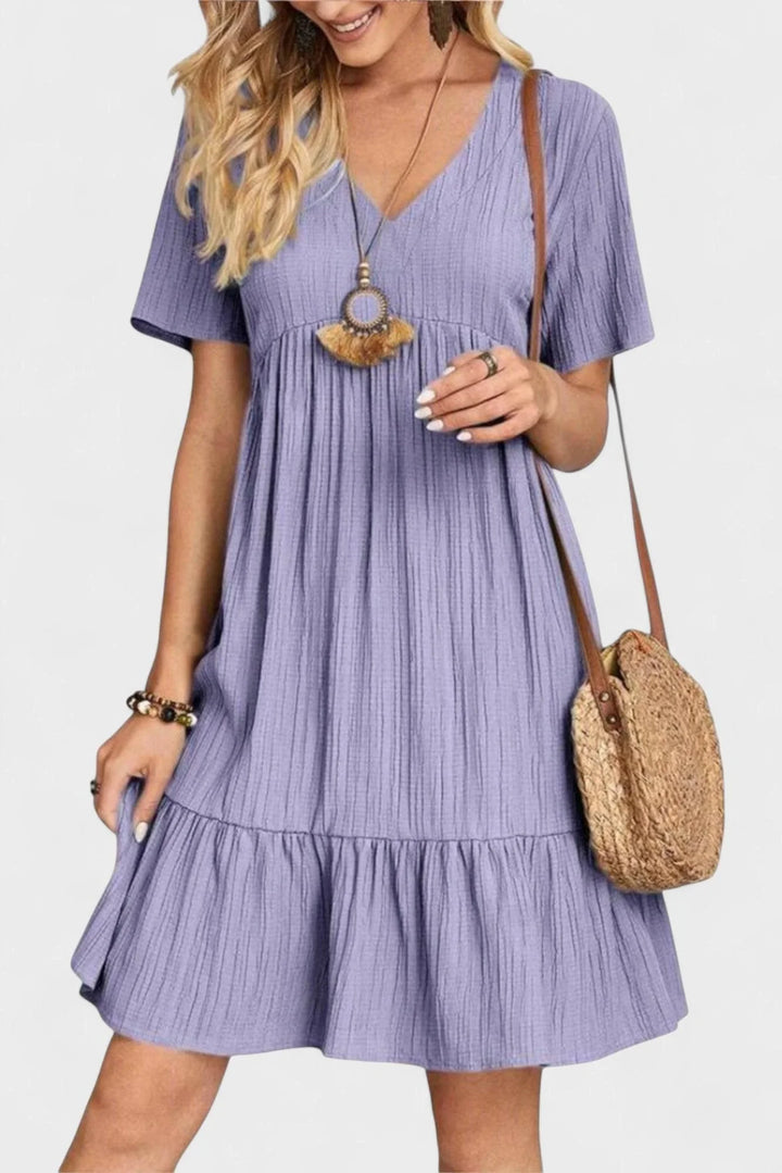 Mariana | Boho fialové letné šaty