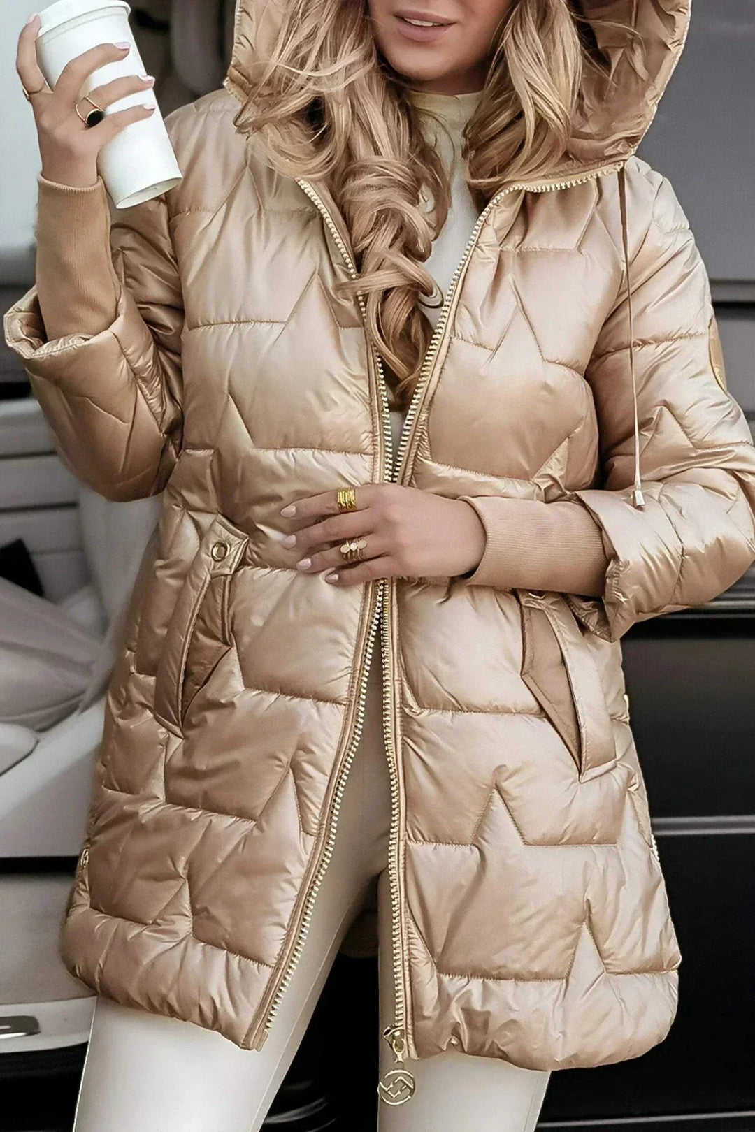 Marcella  | Elegantný jesenný kabát s kapucňou