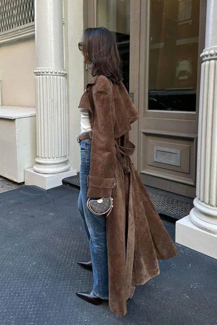 Mille  | Elegantný semišový kabát